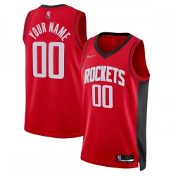 Houston Rockets Nike 2021/22 Diamond Swingman Custom Jersey - Icon Edition - Red