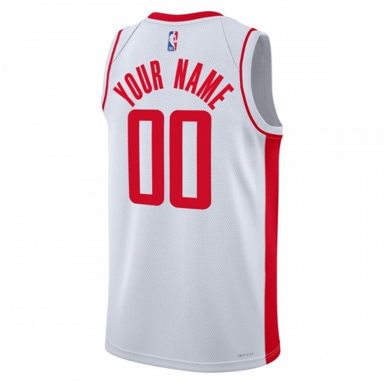 Houston Rockets Nike Unisex 2022/23 Swingman Custom Jersey White - Association Edition