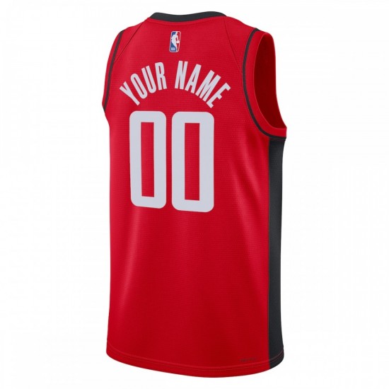 Houston Rockets Nike Unisex 2022/23 Swingman Custom Jersey Red - Icon Edition