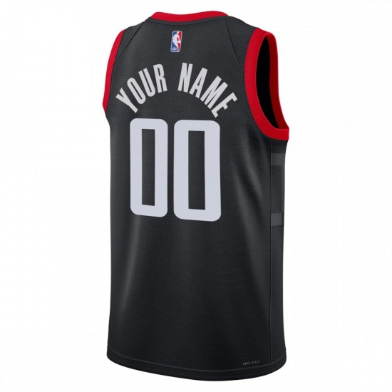 Houston Rockets Jordan Brand Unisex 2022/23 Swingman Custom Jersey - Statement Edition - Black