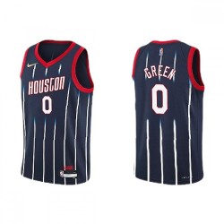 Men's Houston Rockets Jalen Green #0 Nike Navy 2021/22 Swingman Jersey - City Edition