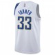 Men's Indiana Pacers Myles Turner #33 Nike White 2019/20 Finished Swingman Jersey - City Edition