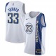 Men's Indiana Pacers Myles Turner #33 Nike White 2019/20 Finished Swingman Jersey - City Edition