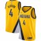 Men's Indiana Pacers Victor Oladipo #4 Jordan Gold 202021 Swingman Jersey - Statement Edition