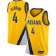 Men's Indiana Pacers Victor Oladipo #4 Jordan Gold 202021 Swingman Jersey - Statement Edition