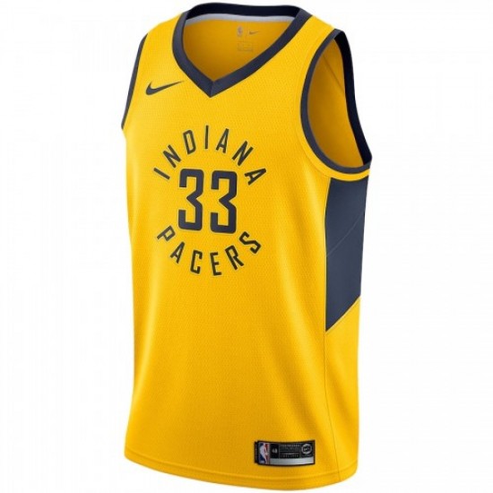 Men's Indiana Pacers Myles Turner #33 Nike Gold Replica Swingman Jersey - Statement Edition