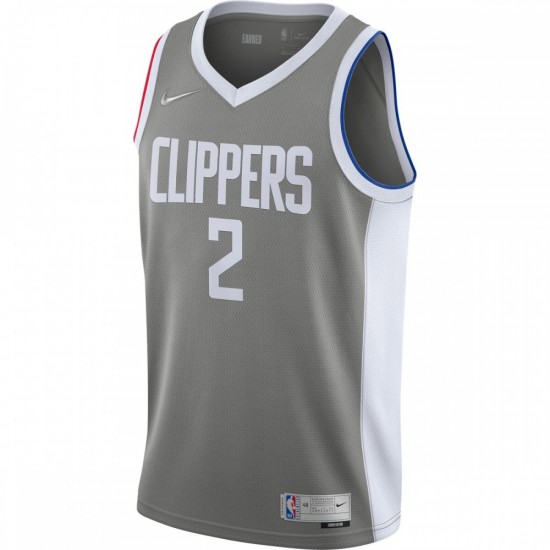 Kawhi Leonard LA Clippers Nike 2020/21 Swingman Player Jersey Gray - Earned Edition