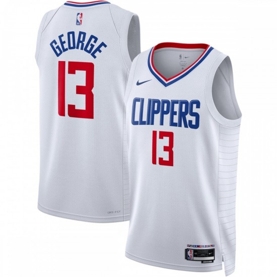 Paul George LA Clippers Nike Unisex 2022/23 Swingman Jersey - Association Edition - White