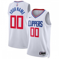 LA Clippers Nike Unisex 2022/23 Swingman Custom Jersey White - Association Edition