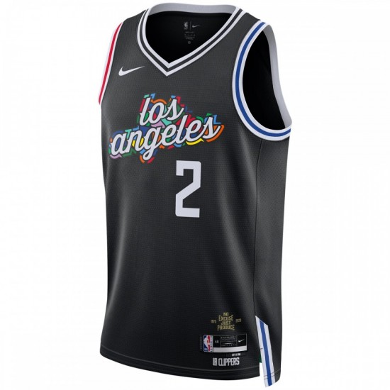 Kawhi Leonard LA Clippers Nike Unisex 2022/23 Swingman Jersey - City Edition - Black