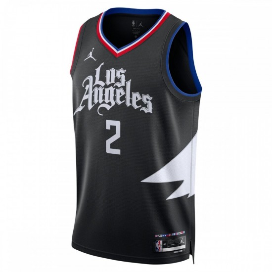 Kawhi Leonard LA Clippers Jordan Brand 2022/23 Statement Edition Swingman Jersey - Black