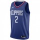 Men's LA Clippers Kawhi Leonard #2 Blue 19-20 Swingman Jersey - Icon Edition