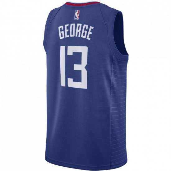 Men's LA Clippers Paul George #13 Blue 19-20 Swingman Jersey - Icon Edition