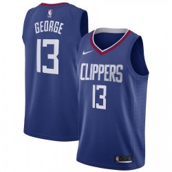 Men's LA Clippers Paul George #13 Blue 19-20 Swingman Jersey - Icon Edition