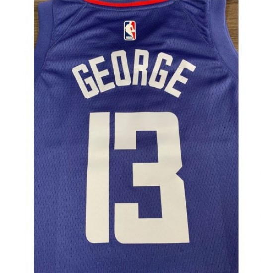 Men's LA Clippers Paul George #13 Blue 19-20 Swingman Jersey - Icon Edition