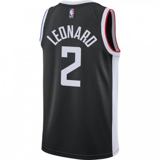 Men's LA Clippers Kawhi Leonard #2 Nike Black 2020/21 Swingman Player Jersey – City Edition