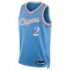 Men's Los Angeles Clippers Kawhi Leonard #2 Nike Blue 2021 Diamond Swingman Jersey - City Edition