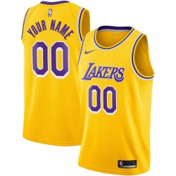 Los Angeles Lakers Nike Youth Custom Swingman Jersey Gold - Icon Edition