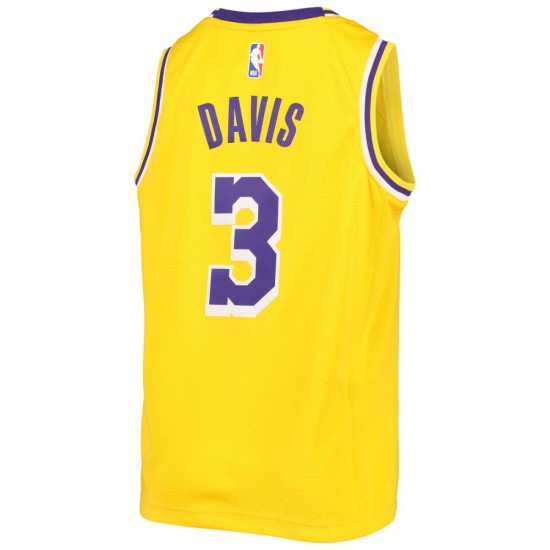 Anthony Davis Los Angeles Lakers Nike Youth Swingman Jersey - Icon Edition - Gold