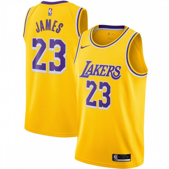 LeBron James Los Angeles Lakers Nike 2020/21 Swingman Jersey Gold - Icon Edition