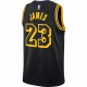 LeBron James Los Angeles Lakers Nike City Edition Swingman Jersey - Black