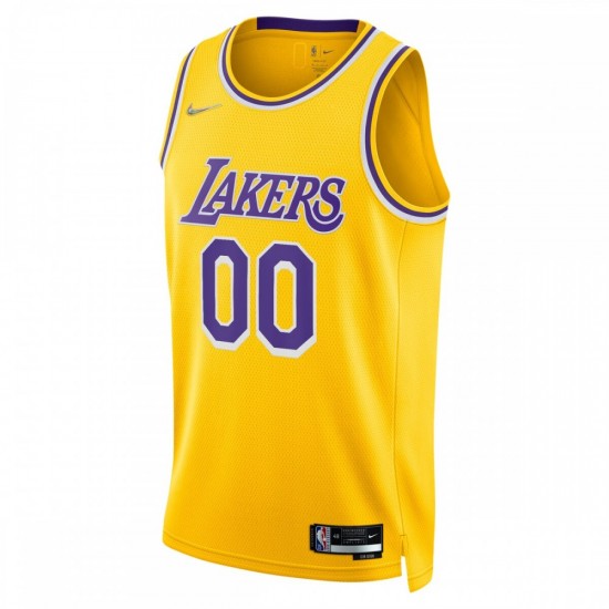 Los Angeles Lakers Nike 2021/22 Diamond Swingman Custom Jersey - Icon Edition - Gold