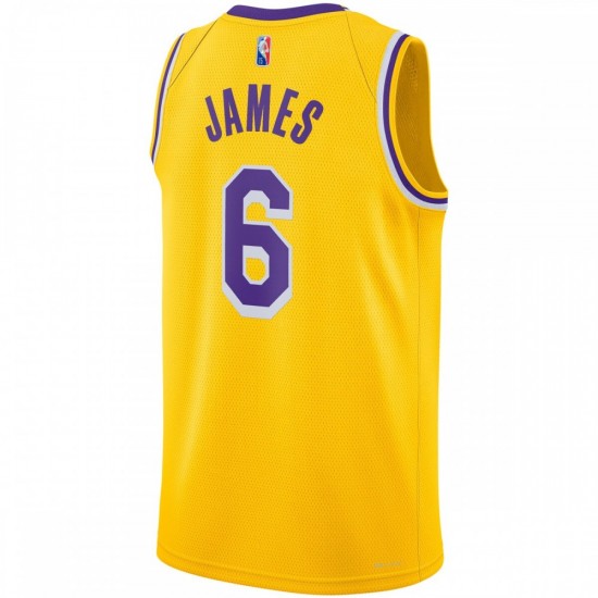 LeBron James Los Angeles Lakers Nike 2021/22 Diamond Swingman Jersey - Icon Edition - Gold