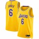 LeBron James Los Angeles Lakers Nike 2021/22 Diamond Swingman Jersey - Icon Edition - Gold