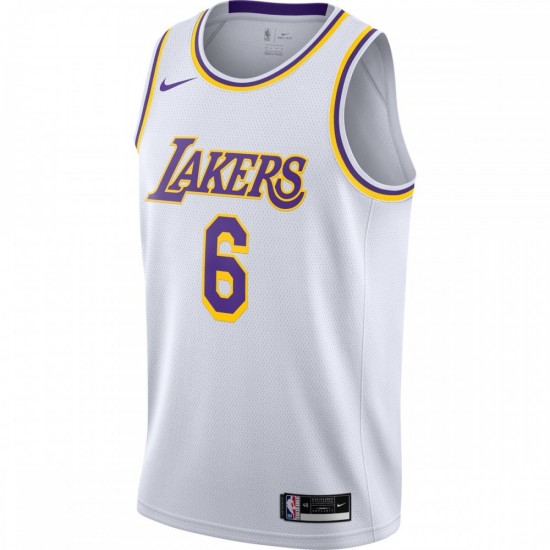 LeBron James Los Angeles Lakers Nike 2021/22 #6 Swingman Player Jersey White - Association Edition