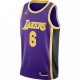 LeBron James Los Angeles Lakers Jordan Brand 2021/22 #6 Swingman Player Jersey Purple - Statement Edition