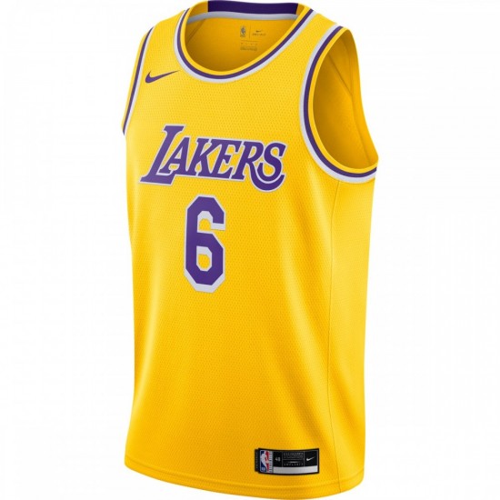 LeBron James Los Angeles Lakers Nike 2021/22 #6 Swingman Player Jersey - Gold - Icon Edition