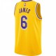 LeBron James Los Angeles Lakers Nike 2021/22 #6 Swingman Player Jersey - Gold - Icon Edition