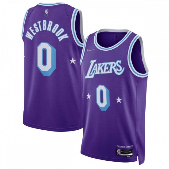 Russell Westbrook Los Angeles Lakers Nike 2021/22 Swingman Jersey - City Edition - Purple