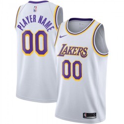 Los Angeles Lakers Nike Youth Swingman Custom Jersey White - Association Edition