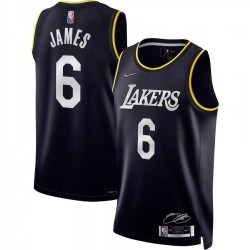 LeBron James Los Angeles Lakers Nike 2022 Select Series MVP Swingman Jersey - Black