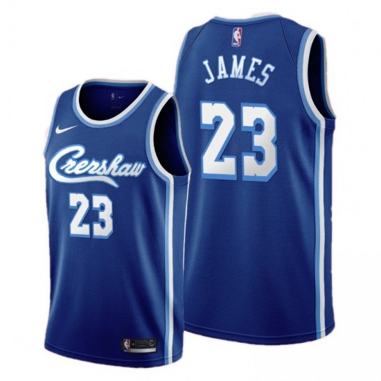 Men's Los Angeles Lakers LeBron James #23 Royal 2020 Jersey - Hardwood Classic