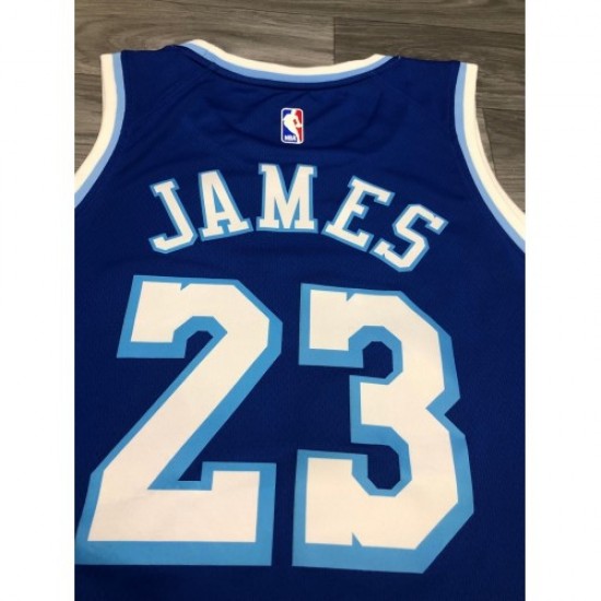 Men's Los Angeles Lakers LeBron James #23 Royal 2020 Jersey - Hardwood Classic