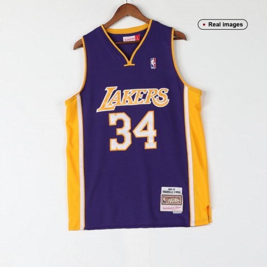 Los Angeles Lakers Lakers O'NEAL #34 Throwback Mitchell & Ness Purple 1999/00 Swingman NBA Jersey