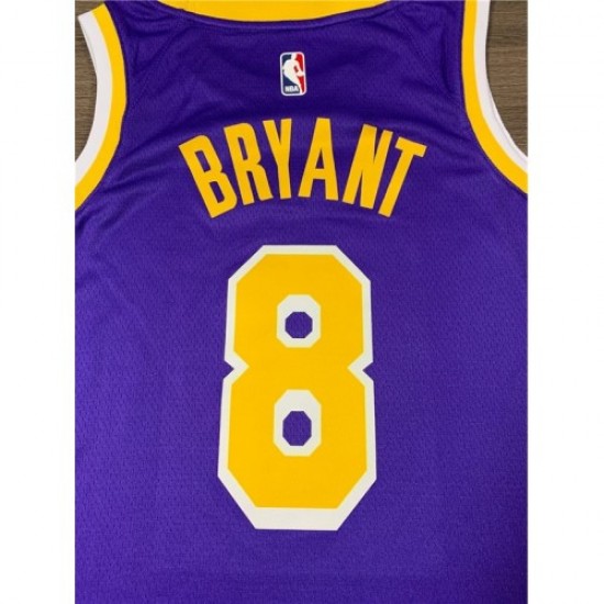 Men's Los Angeles Lakers Kobe Bryant #8 Purple Swingman Jersey - Statement Edition