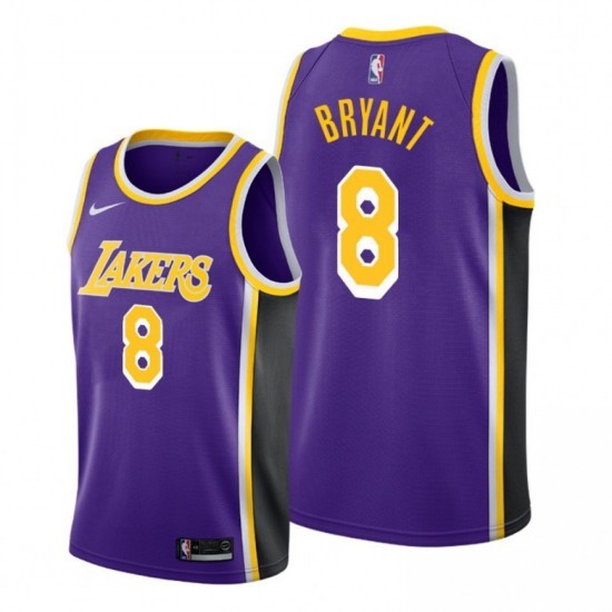 Men's Los Angeles Lakers Kobe Bryant #8 Purple Swingman Jersey - Statement Edition