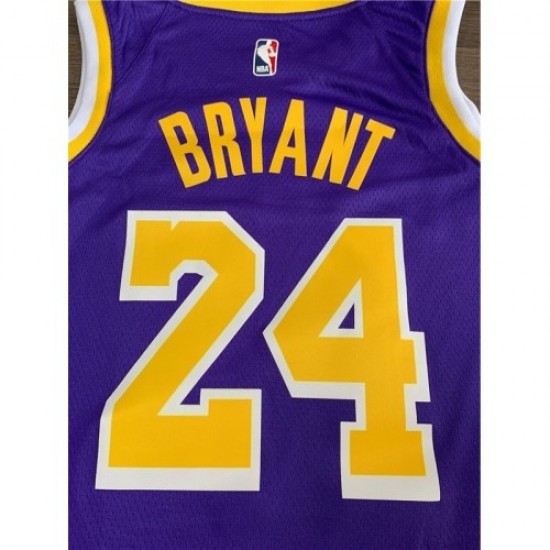 Men's Los Angeles Lakers Kobe Bryant #24 Purple Swingman Jersey - Statement Edition