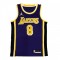 Men's Los Angeles Lakers Kobe Bryant #8 Jordan Purple 20/21 Swingman Jersey - Statement Edition