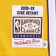 Men's Los Angeles Lakers Finals Kobe Bryant #24 Mitchell&Ness Yellow 08-09 Hardwood Classics Jersey