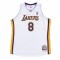 Men's Los Angeles Lakers Kobe Bryant #8 Throwback Mitchell & Ness White 2003-04 Hardwood Classics Jersey