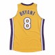 Men's Los Angeles Lakers Home Final Kobe Bryant #8 Throwback Mitchell & Ness Yellow 1999-00 Hardwood Jersey