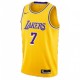 Men's Los Angeles Lakers Carmelo Anthony #7 Nike Gold Swingman Jersey - Icon Edition