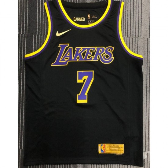 Men's Los Angeles Lakers Carmelo Anthony #7 Nike Black 2020/21 Swingman Jersey – Earned Edition