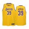 Men's Los Angeles Lakers Dwight Howard #39 Gold Swingman NBA Jersey - Icon Edition