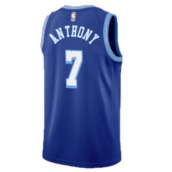 Men's Los Angeles Lakers Carmelo Anthony #7 Nike Blue Swingman NBA Jersey - Classic Edition