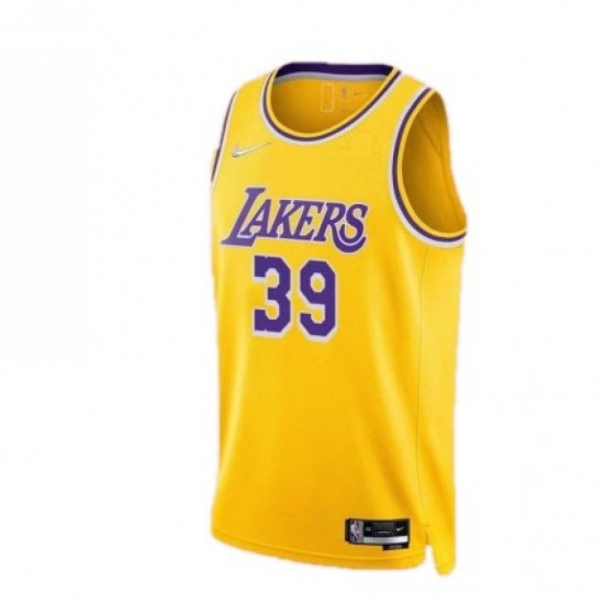 Men's Los Angeles Lakers Dwight Howard #39 Nike Gold 2021/22 Swingman Jersey - Icon Edition